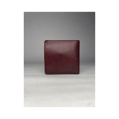 Cartier Burgundy Leather Purse image 3