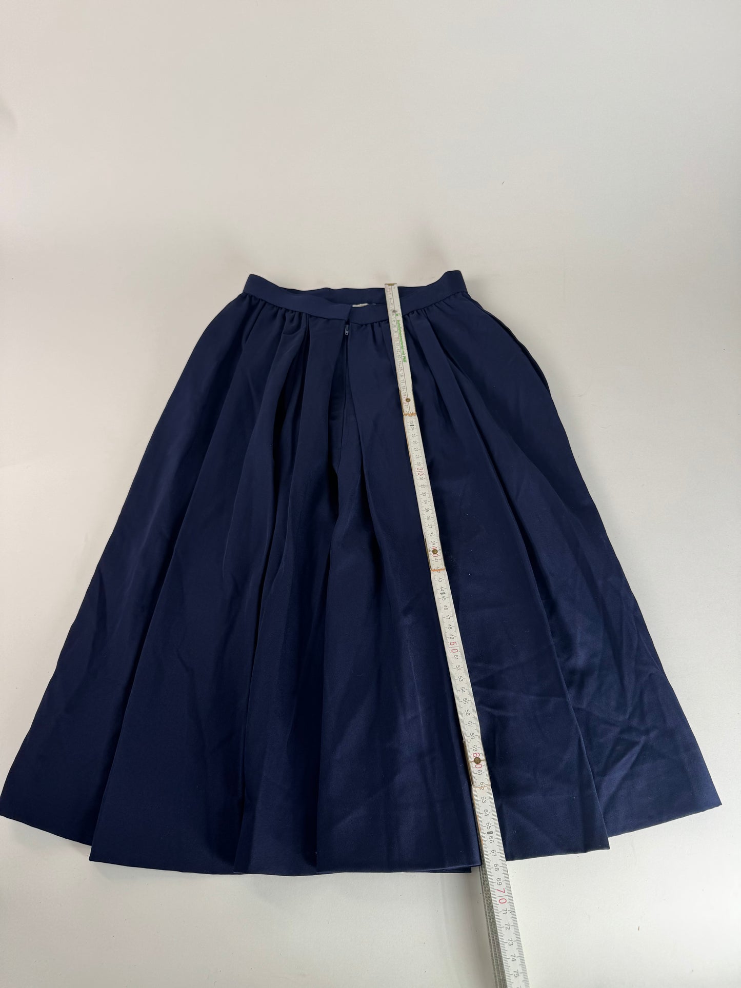 Vintage Dior Wool Skirt Navy M