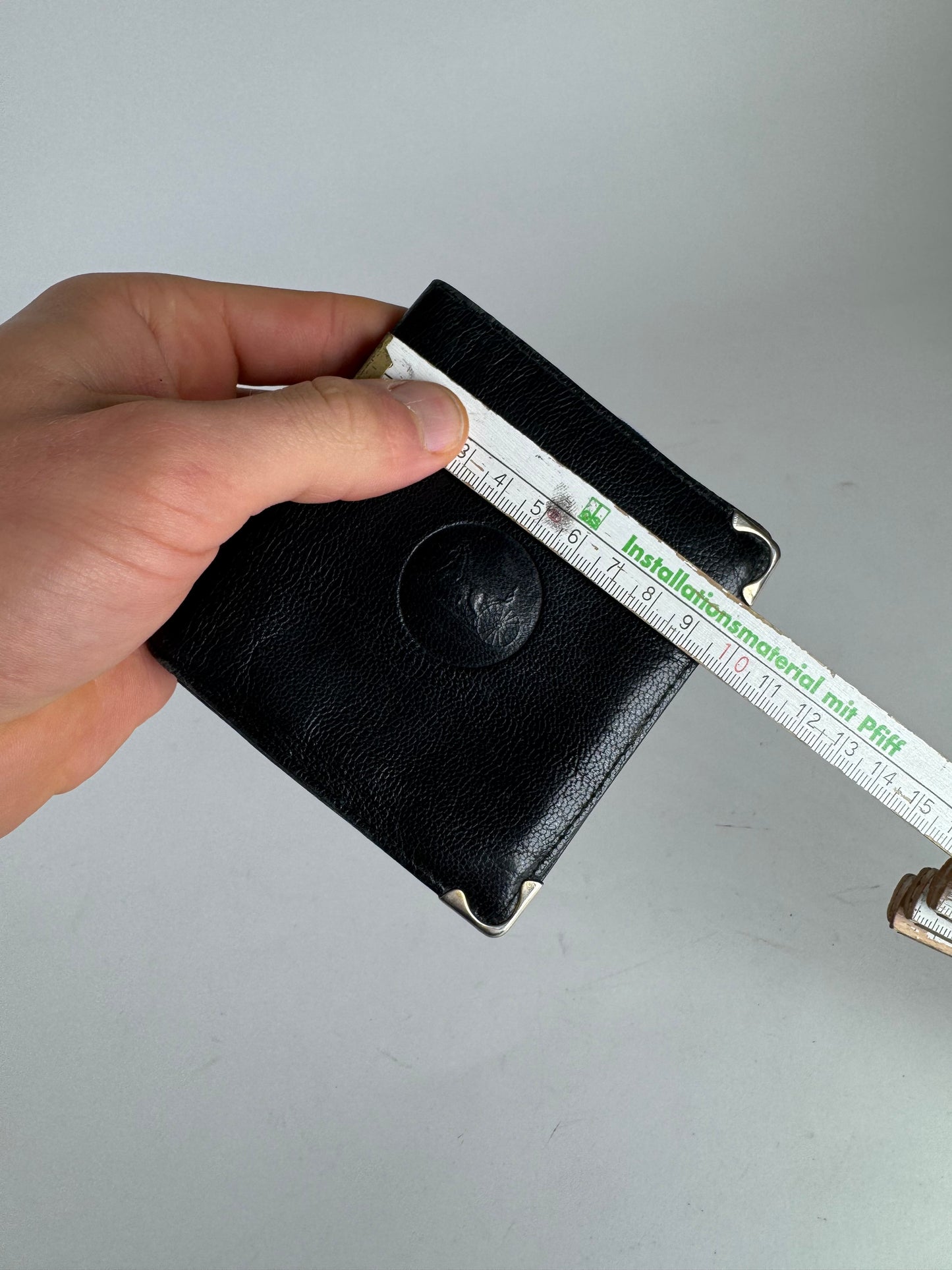 Vintage Celine Paris Triomphe Leather Wallet black