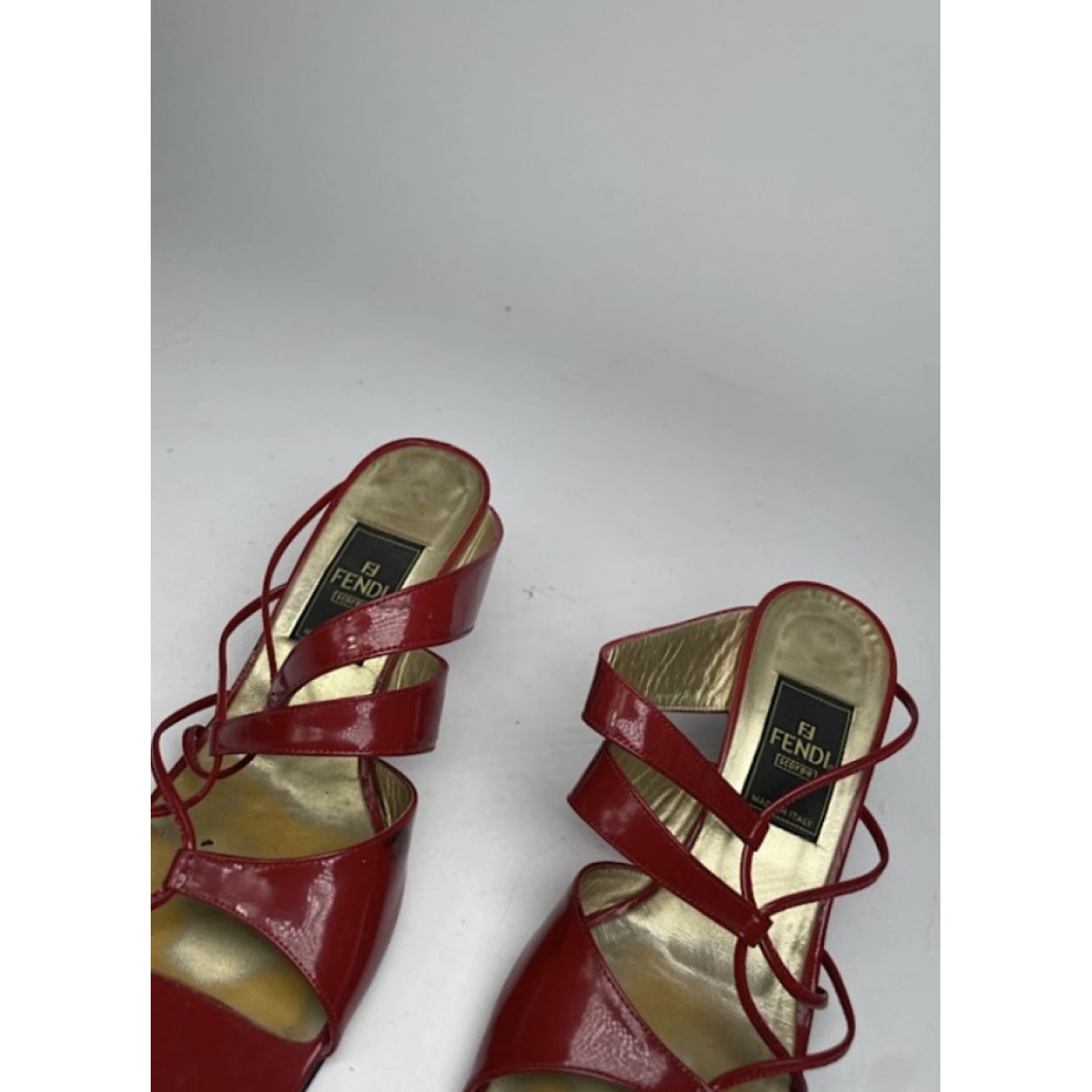 Fendi FFreedom Red Patent Leather Heel image 3