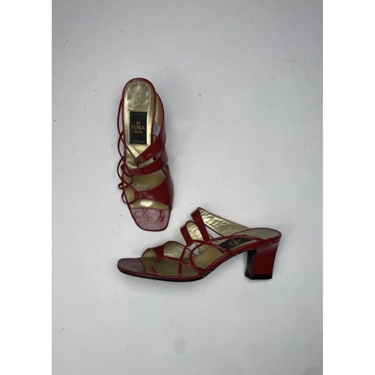 Fendi FFreedom Red Patent Leather Heel image 5
