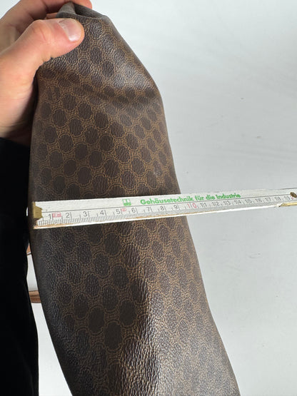 Vintage Celine Paris Big Bag Leather Monogram Shopper Bag Brown