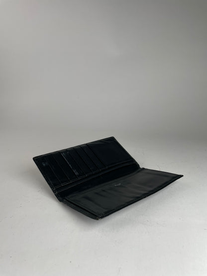 Vintage Cartier Patent Leather ID Holder black 