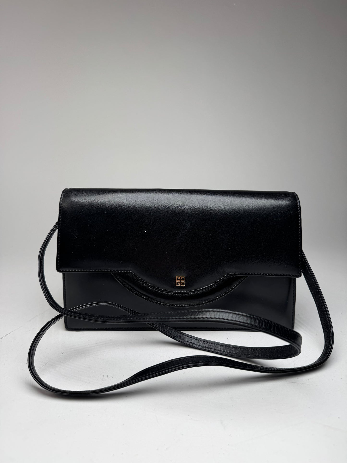 Sac vintage Givenchy 4G en cuir noir
