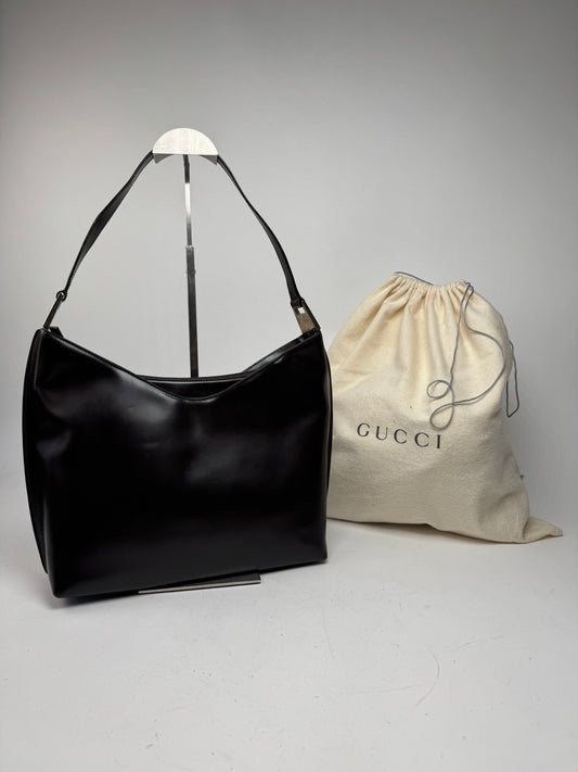 Vintage Gucci Leather Bag Purple