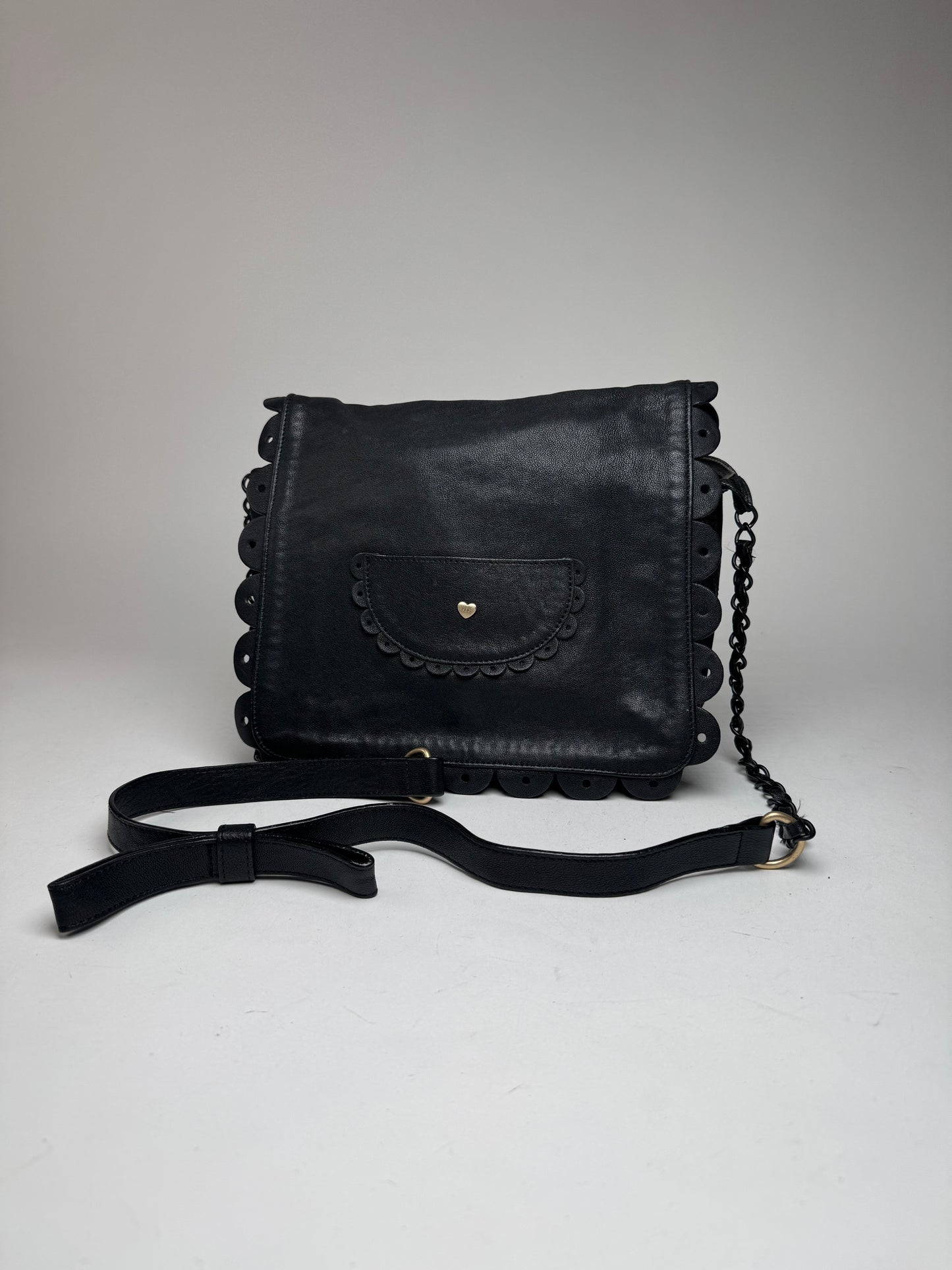 Vintage Chloe Leather Shoulder Bag black