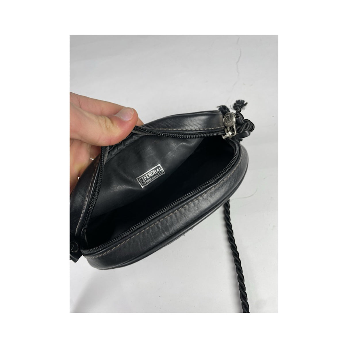 Fendi Baguette Black Leather Handbag image 4