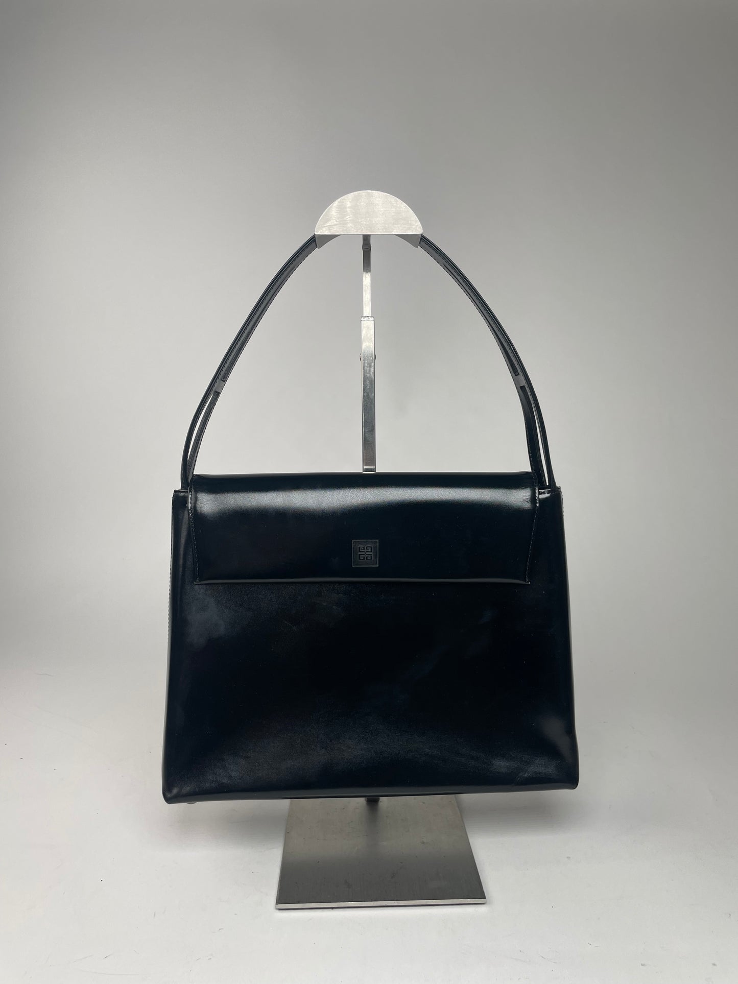 Vintage  Givenchy 4G Patent Leather Bag Black