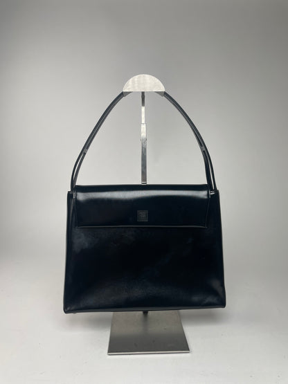 Vintage  Givenchy 4G Patent Leather Bag Black