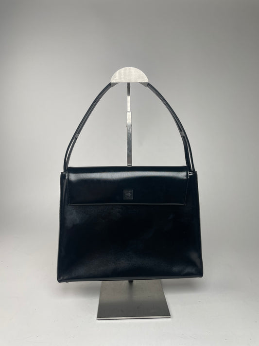 Vintage  Givenchy 4G Patent Leather Bag Black
