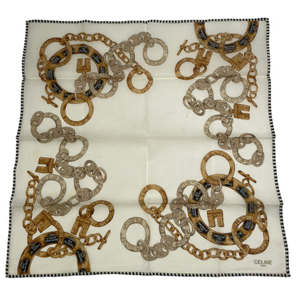 Celine Beige Silk Scarf image 1