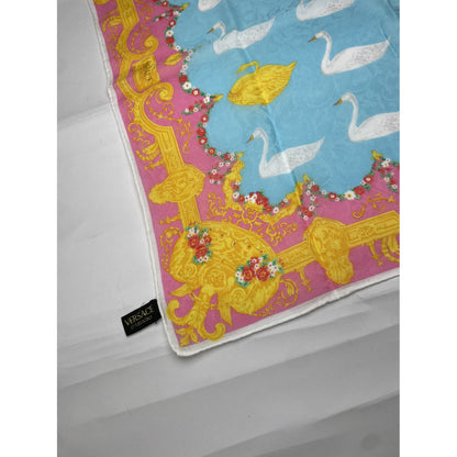 Versace Pink Silk Scarf image 2