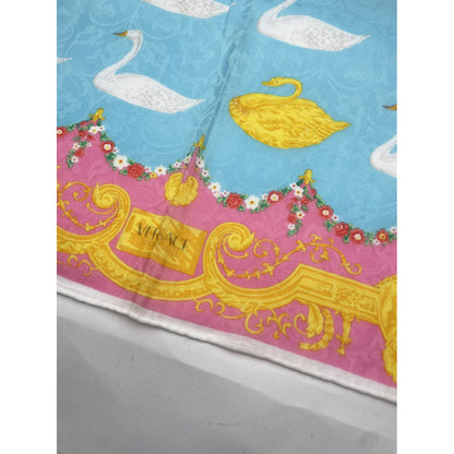 Versace Pink Silk Scarf image 4