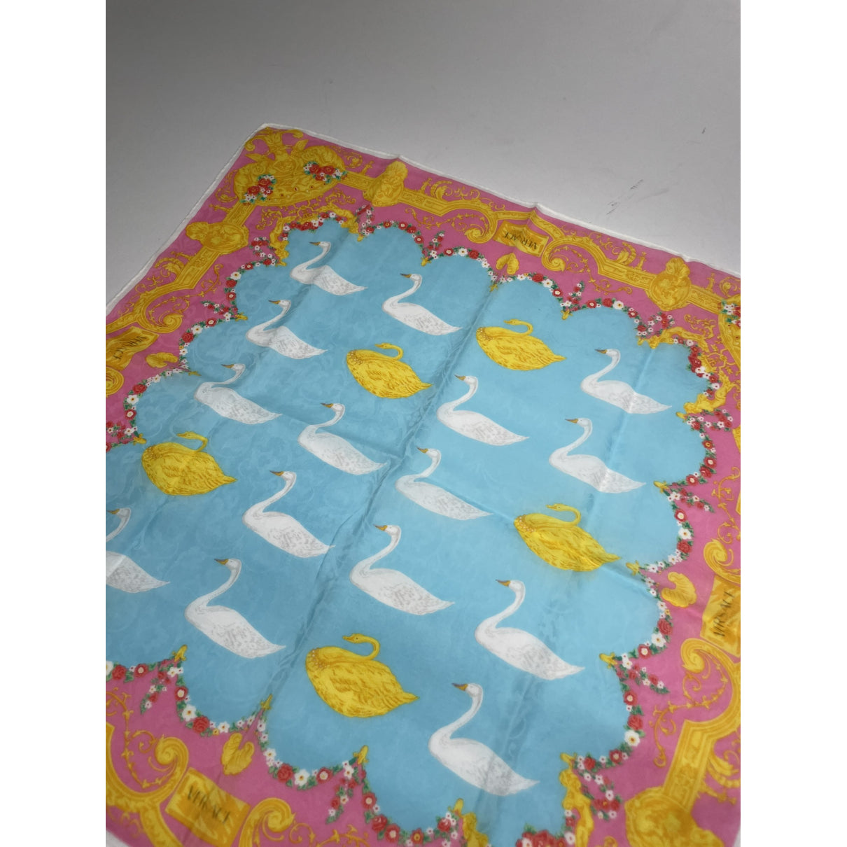 Versace Pink Silk Scarf image 5