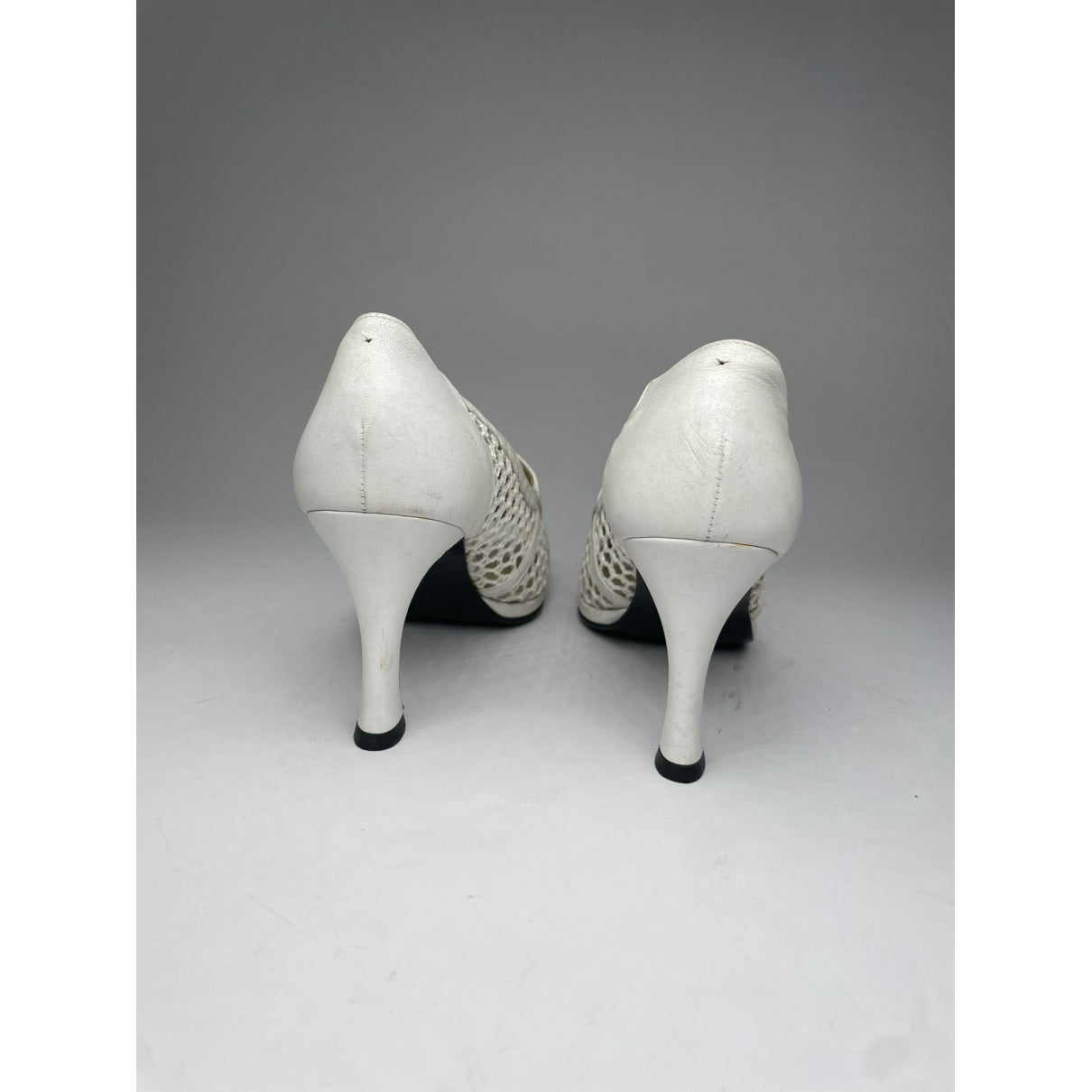 Gianni Versace White Patent Leather Heel image 5