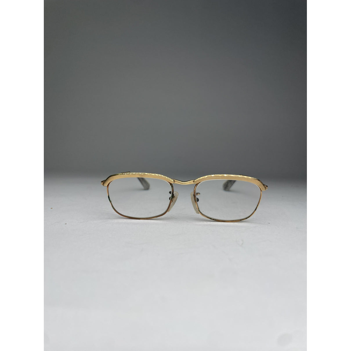 Non Signé / Unsigned Gold Metal Sunglasses image 2