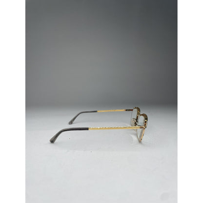Non Signé / Unsigned Gold Metal Sunglasses image 3