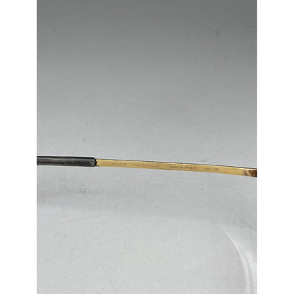 Non Signé / Unsigned Gold Metal Sunglasses image 4