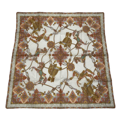 Celine Brown Silk Scarf image 1