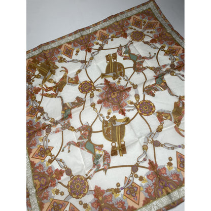 Celine Brown Silk Scarf image 3