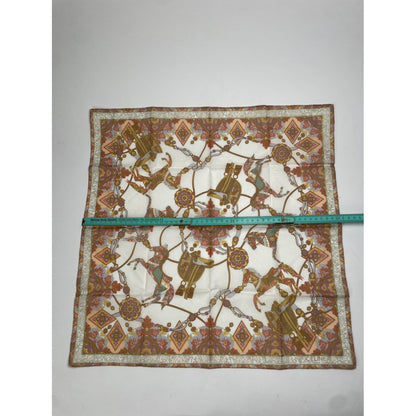 Celine Brown Silk Scarf image 5