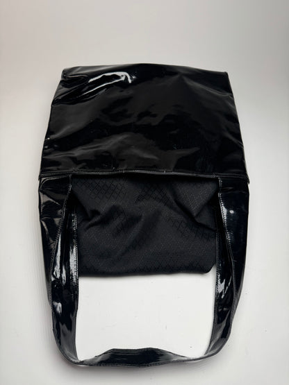 Vintage Gucci Tom Ford Patent Leather Shoulder Bag Black