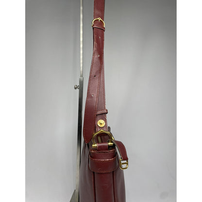 Cartier Seau Burgundy Patent Leather Handbag image 3