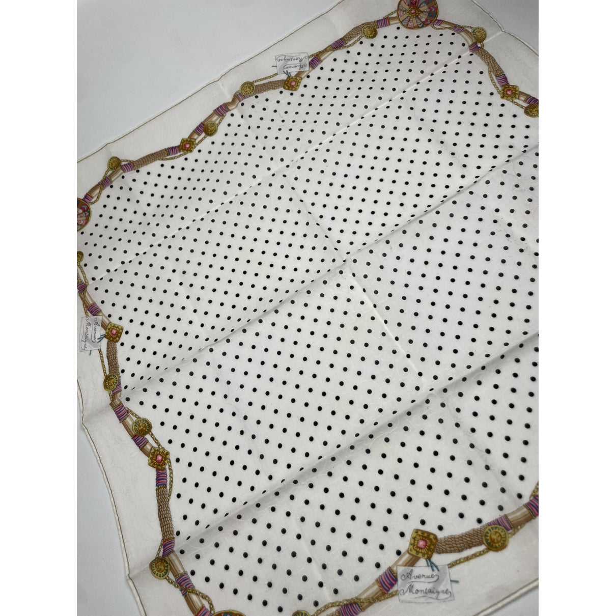 Celine Beige Silk Scarf image 3