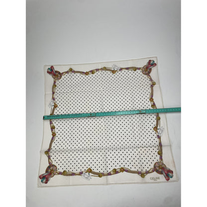 Celine Beige Silk Scarf image 5