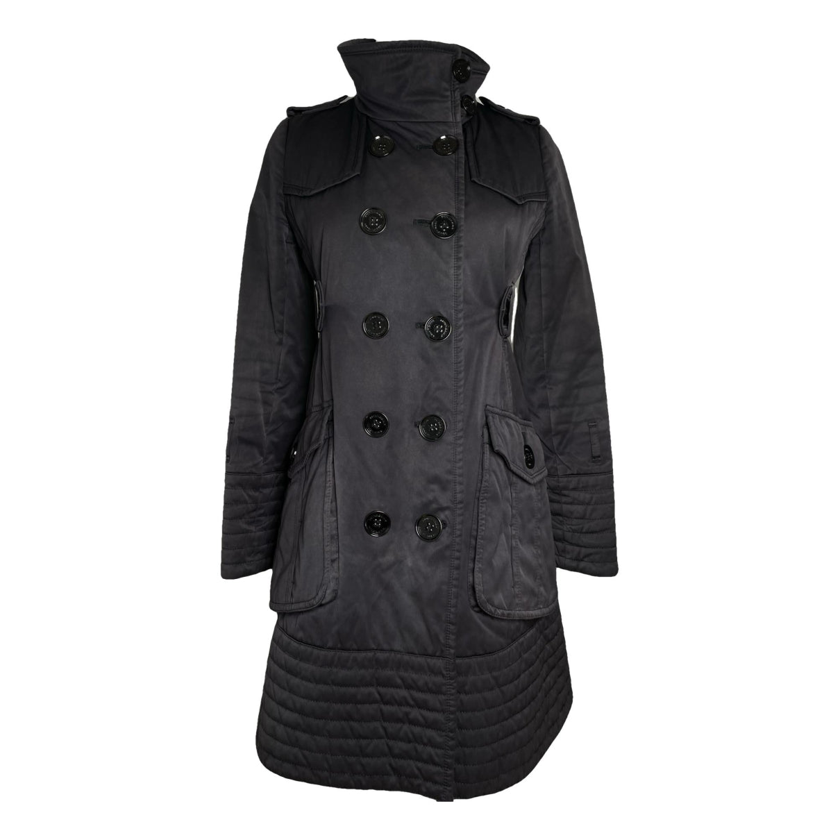 Burberry Sandringham Black Polyester Trench Coat image 1