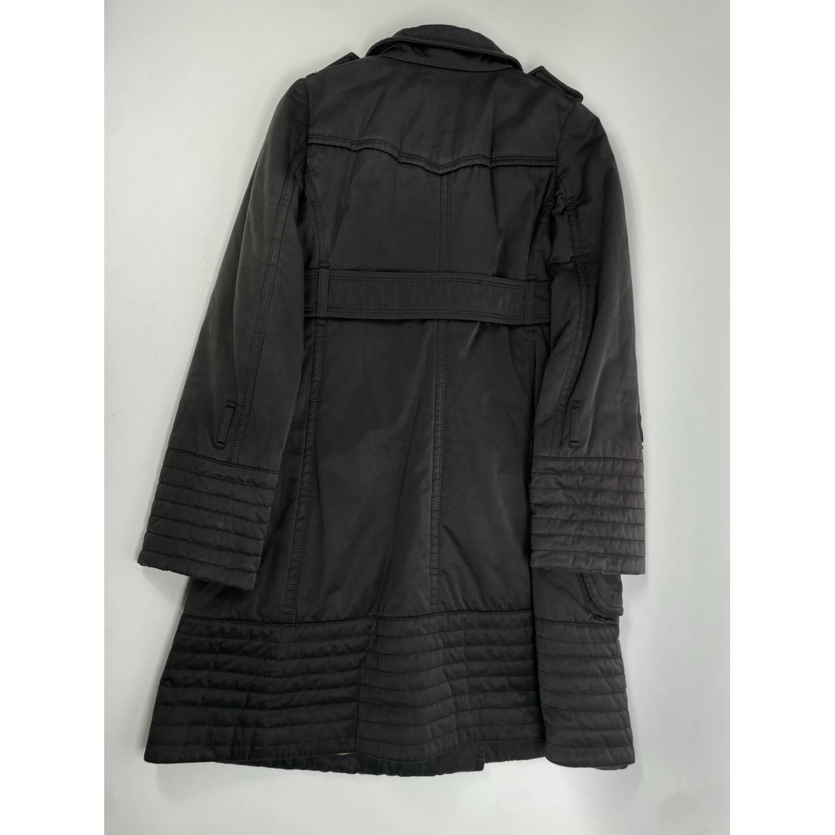 Burberry Sandringham Black Polyester Trench Coat image 4