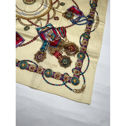 Celine Yellow Silk Scarf image 2