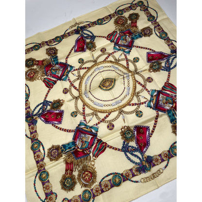 Celine Yellow Silk Scarf image 3