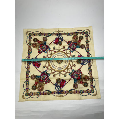 Celine Yellow Silk Scarf image 5