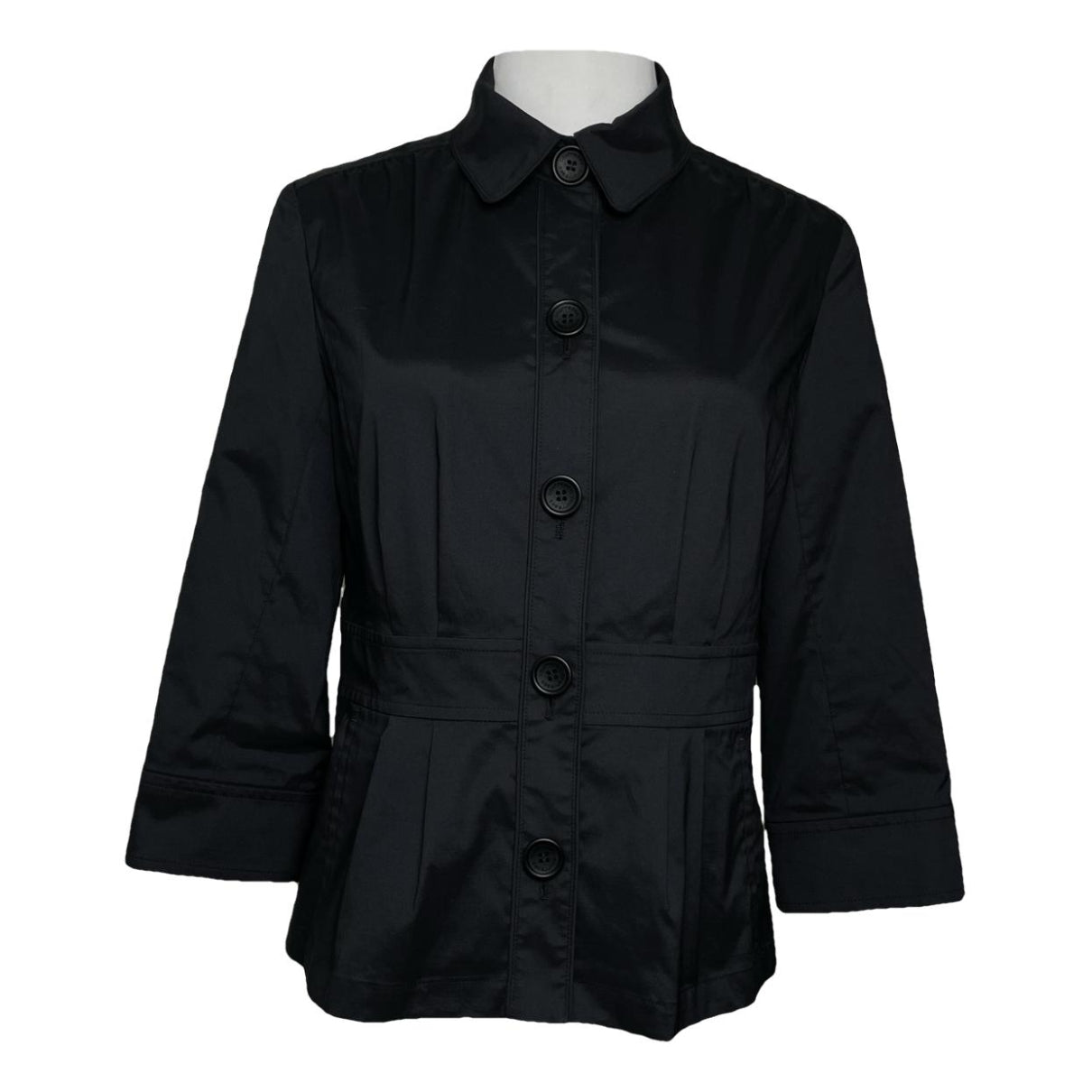 Courrèges Black Polyester Trench Coat image 1