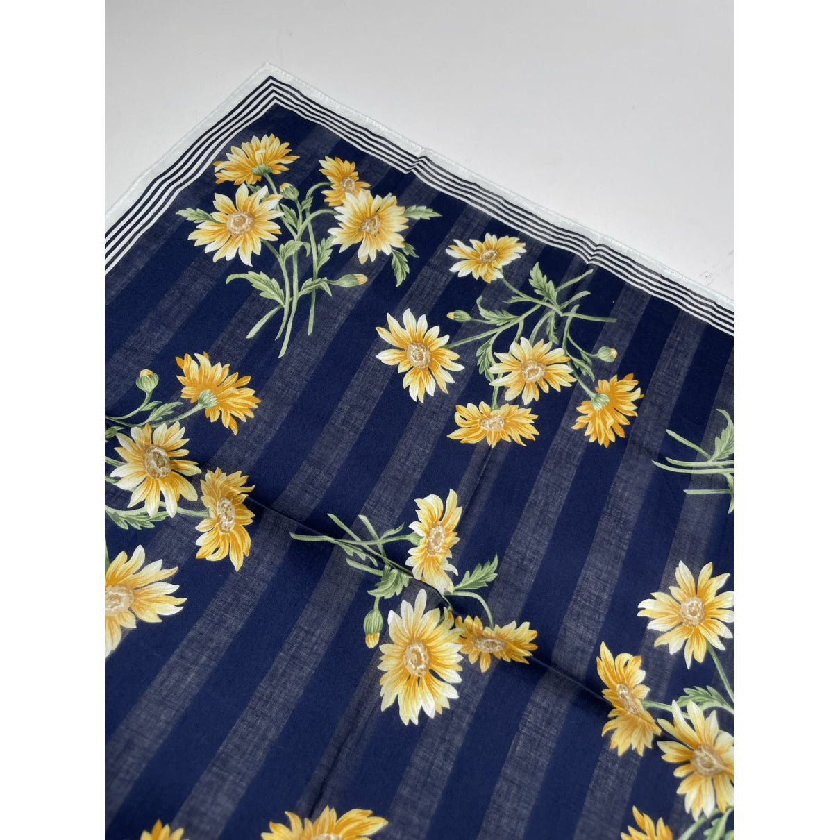 Yves Saint Laurent Navy Silk Scarf image 4