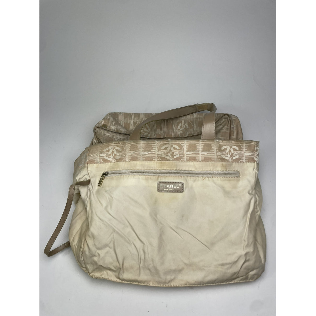 Chanel Beige Polyester Handbag image 2