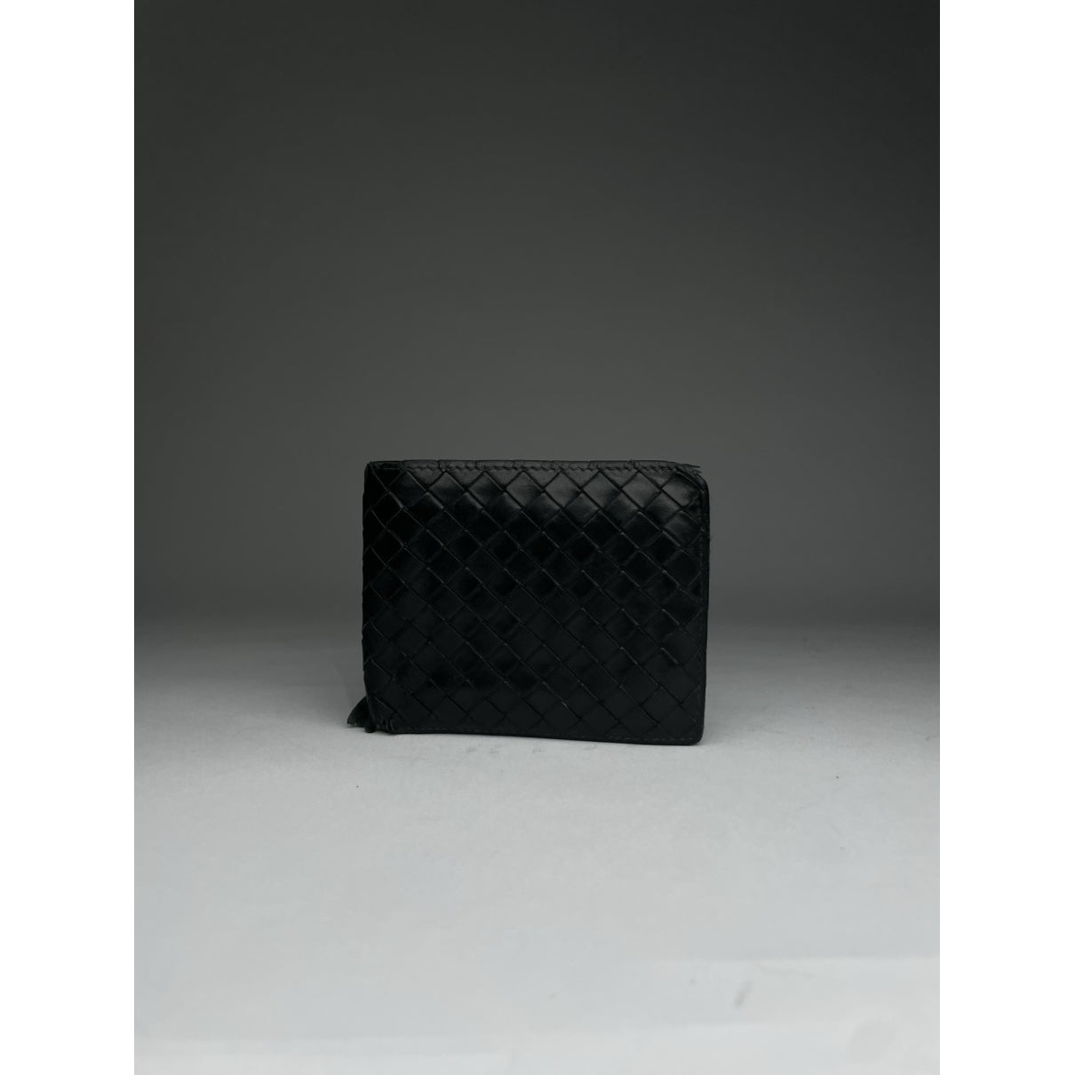 Bottega Veneta Black Leather Purse image 2