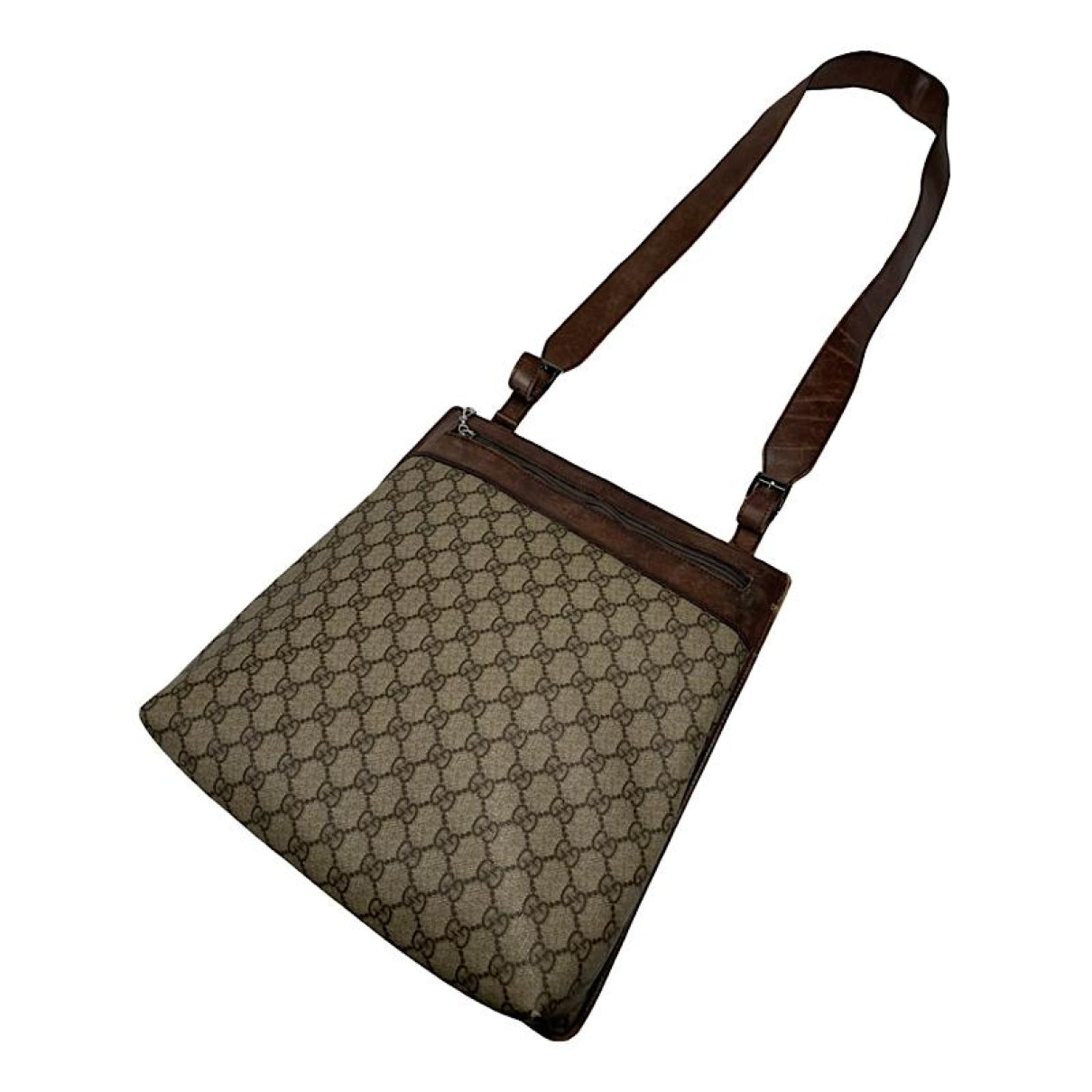 Gucci Ophidia Cut Out Grey Leather Handbag image 1