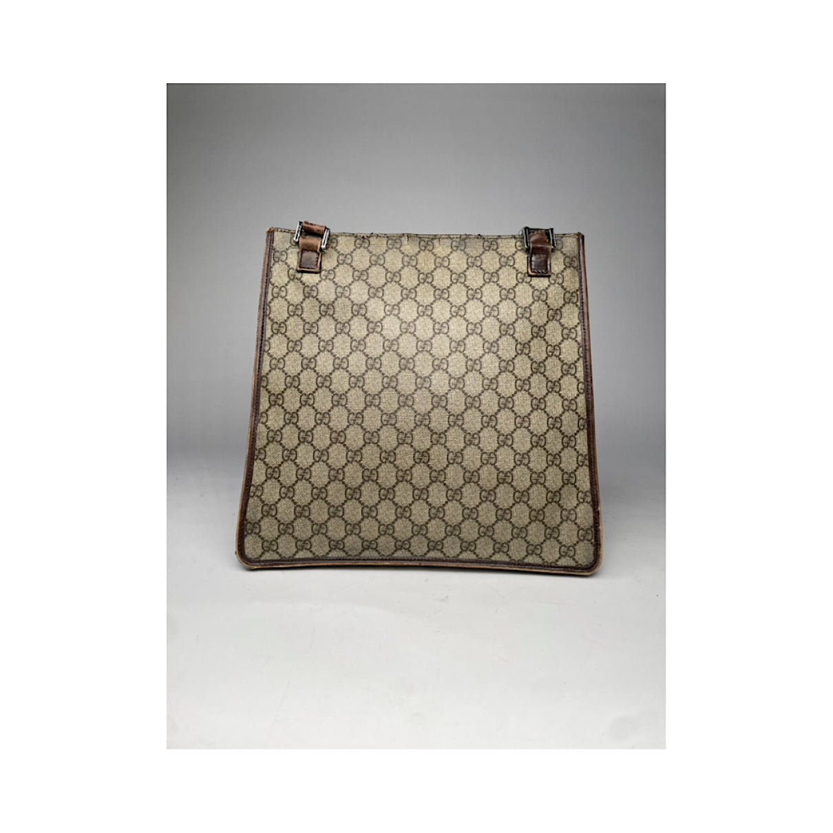Gucci Ophidia Cut Out Grey Leather Handbag image 5