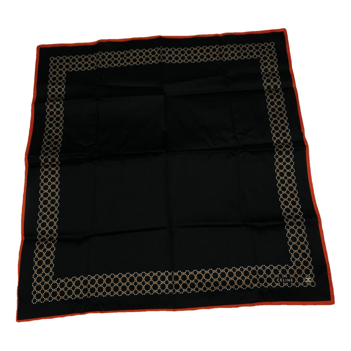 Celine Black Silk Scarf image 1