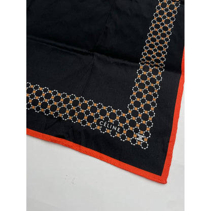 Celine Black Silk Scarf image 2