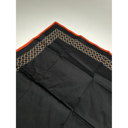 Celine Black Silk Scarf image 4