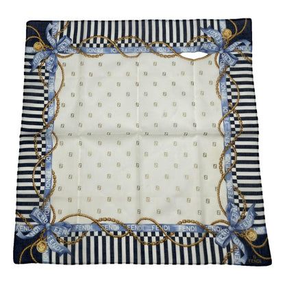 Fendi White Silk Scarf image 1