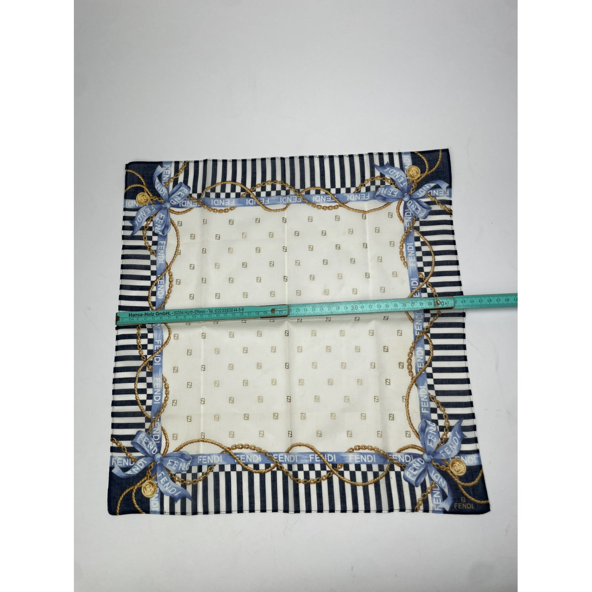 Fendi White Silk Scarf image 5