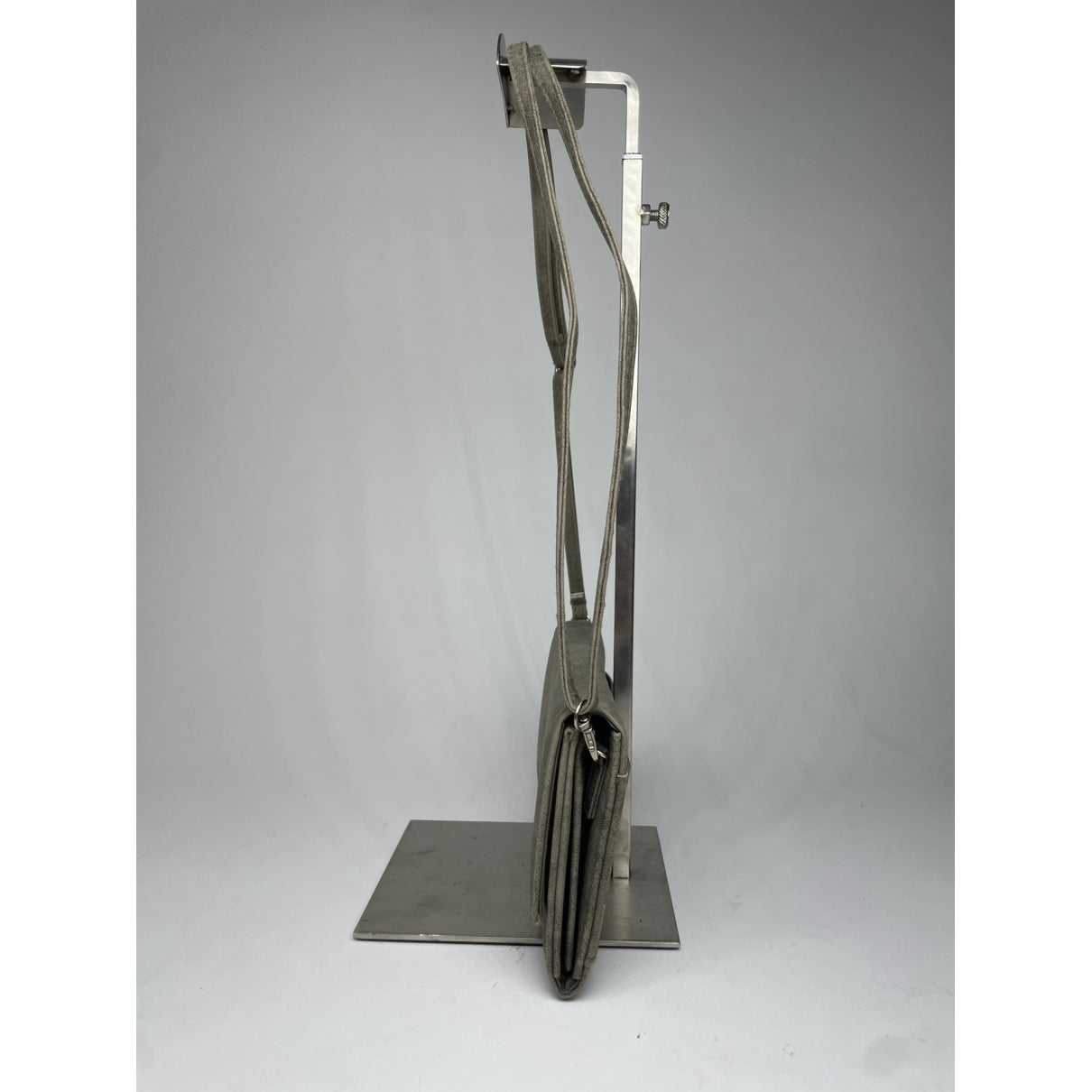 Y's Grey Suede Handbag image 3