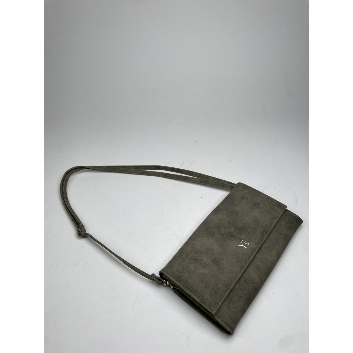Y's Grey Suede Handbag image 5