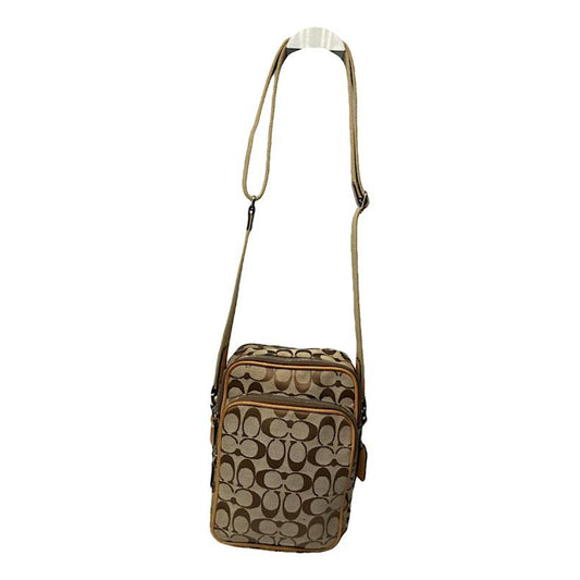 Coach Signature Sufflette Beige Cotton Handbag image 1