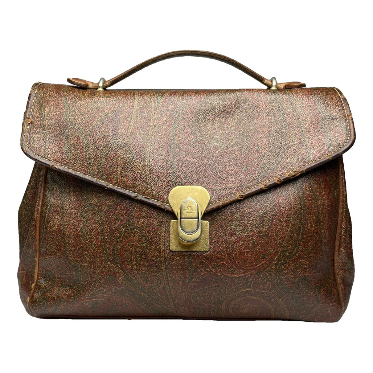 Etro Brown Leather Handbag image 1
