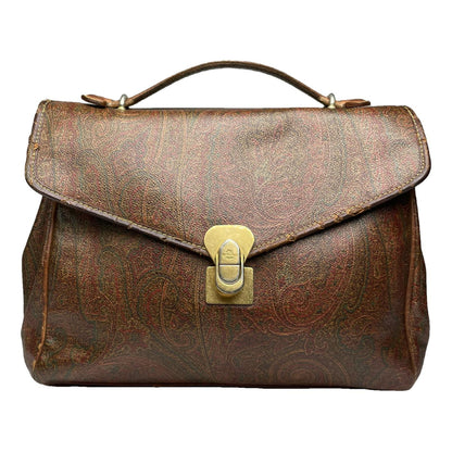Etro Brown Leather Handbag image 1